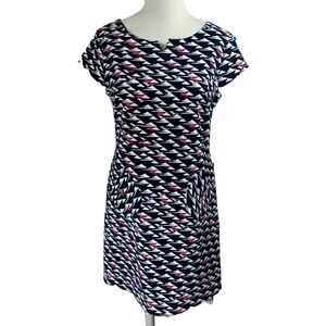MAGGIE L SHIFT DRESS WITH CAP SLEEVES SIZE 14